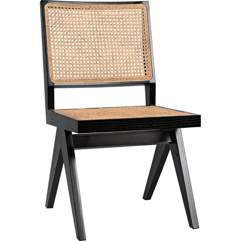 Primary vendor image of Noir Joseph Side Chair, Charcoal Black - Teak, 19.5