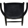 Noir Zola Dining Chair, Charcoal Black - Sungkai/Mindi, 22" W