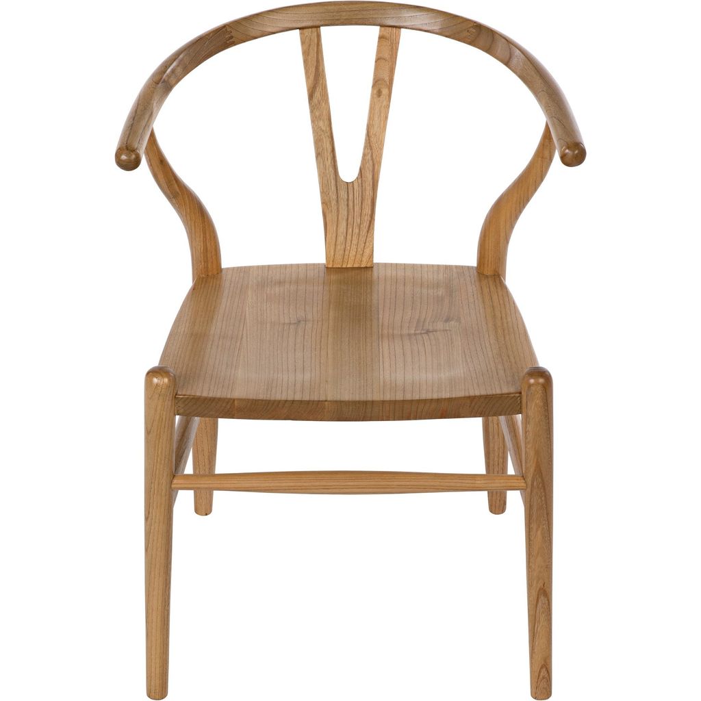 Noir Zola Dining Chair, Natural - Sungkai/Mindi, 22" W