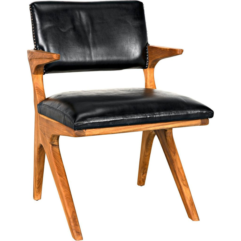 Primary vendor image of Noir Dolores Chair, Teak w/ Leather, 21.5