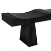 Noir Shibumi Bench, Burnt Black Finish - Munggur, 70" W