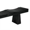 Noir Shibumi Bench, Burnt Black Finish - Munggur, 70" W