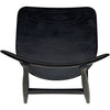 Noir Surf Dining Chair, Charcoal Black - Sungkai/Mindi, 17.5" W