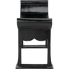 Noir Wey Stool, Charcoal Black - Sungkai/Mindi, 26" W