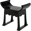 Noir Wey Stool, Charcoal Black - Sungkai/Mindi, 26" W