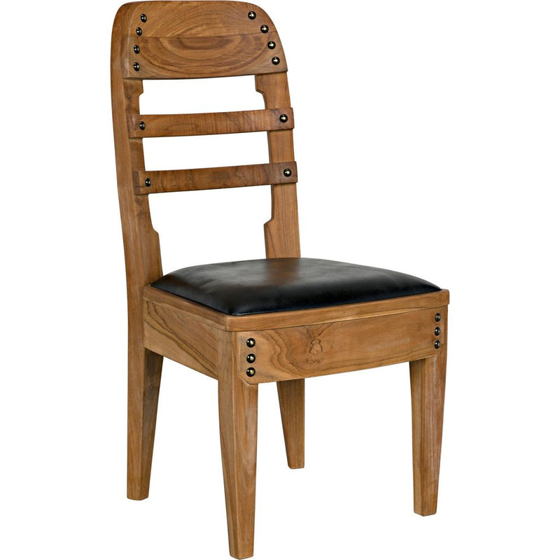 Primary vendor image of Noir Laila Dining Chair, Teak w/ Leather, 19