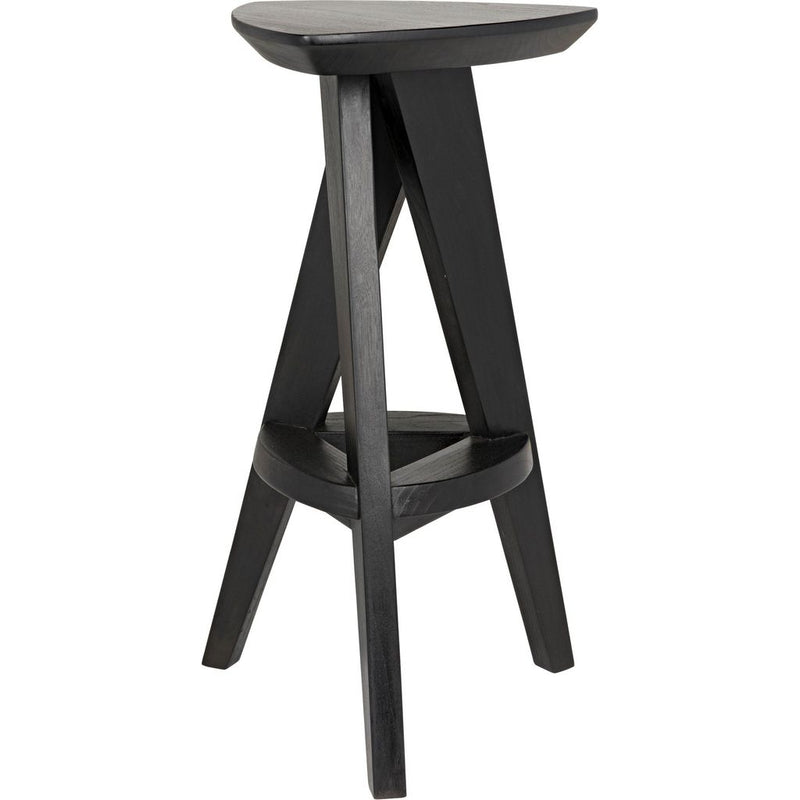 Primary vendor image of Noir Twist Counter Stool, Charcoal Black - Sungkai/Mindi, 13.5