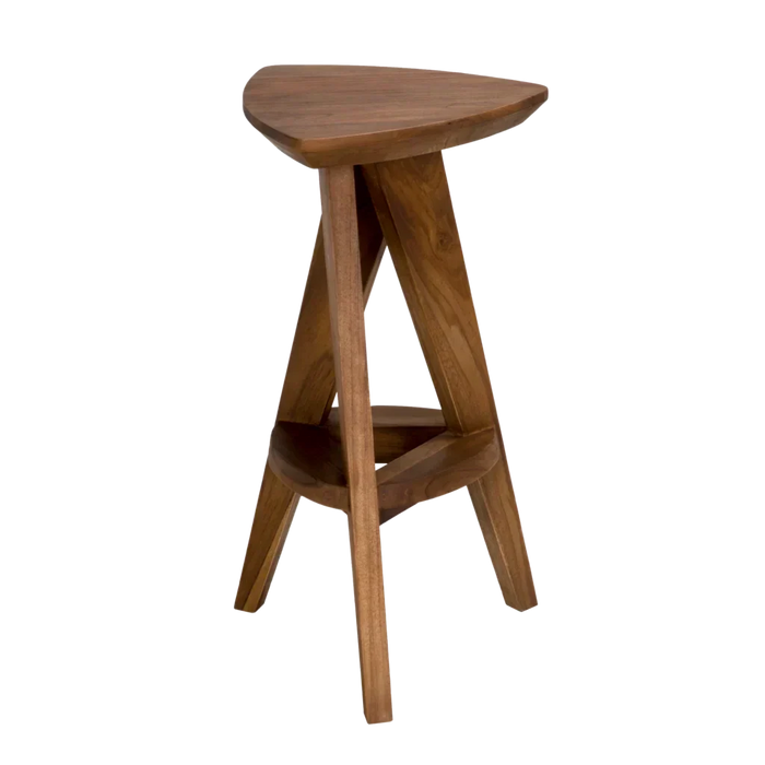 Primary vendor image of Noir Twist Counter Stool, Teak, 13.5" W