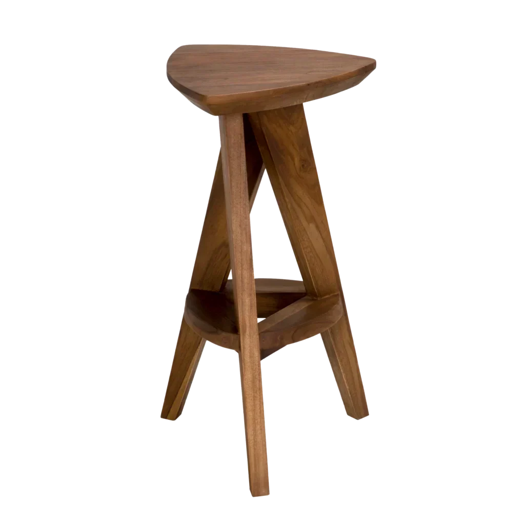 Primary vendor image of Noir Twist Counter Stool, Teak, 13.5" W