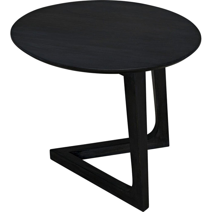 Noir Cantilever Table, Charcoal Black - Mindi, 17.5"