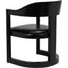 Noir Mccormick Chair, Charcoal Black, 24" W