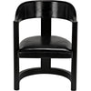 Noir Mccormick Chair, Charcoal Black, 24" W