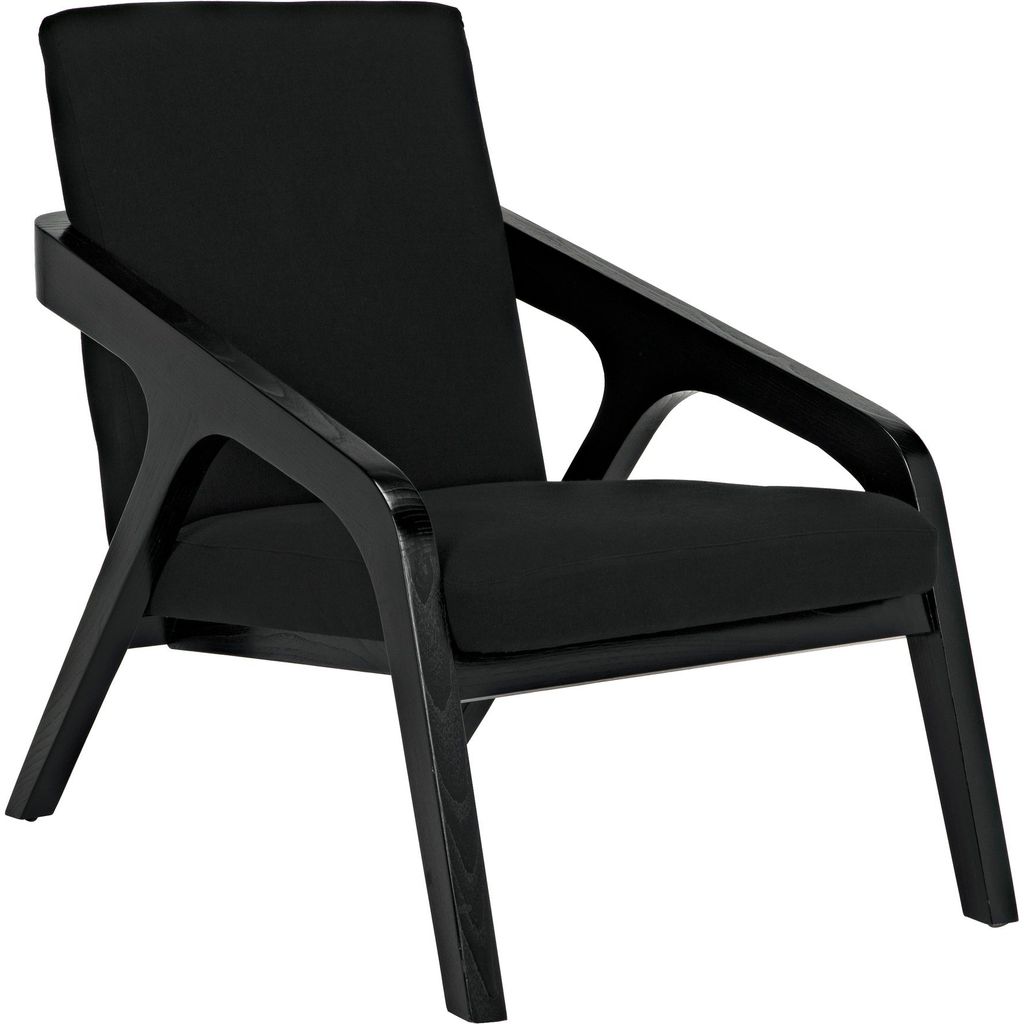 Primary vendor image of Noir Lamar Chair, Charcoal Black, 26" W