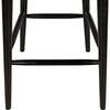 Noir Gloster Bar Chair, Charcoal Black - Sungkai/Mindi, 18" W