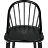 Noir Gloster Bar Chair, Charcoal Black - Sungkai/Mindi, 18" W