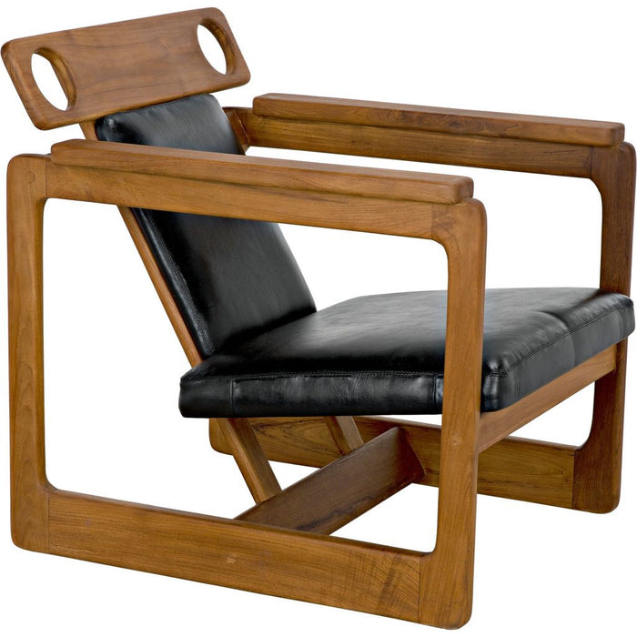 Noir Buraco Relax Chair, Teak, 25" W