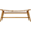 Noir Stockholm Bench w/ Woven, 47" W