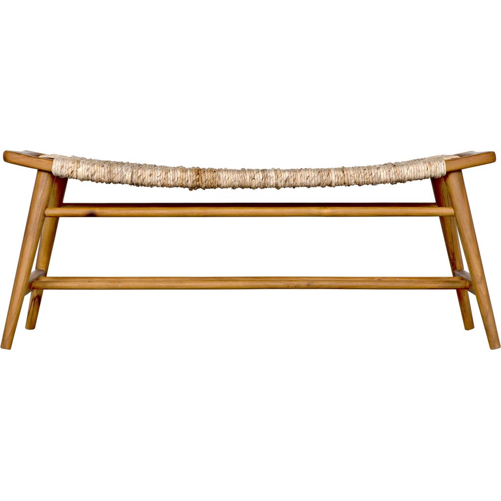 Noir Stockholm Bench w/ Woven, 47" W