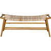 Noir Stockholm Bench w/ Woven, 47" W