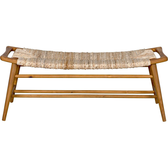 Noir Stockholm Bench w/ Woven, 47" W