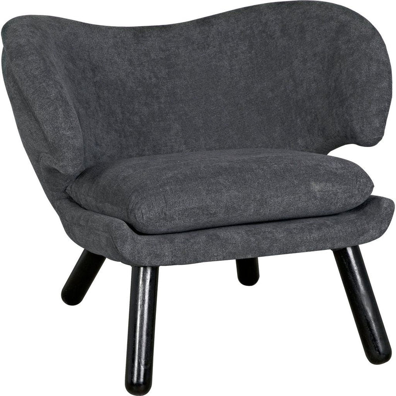 Primary vendor image of Noir Valerie Chair w/ Grey Fabric, 31