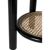Noir Hide Away Side Table, Charcoal Black - Mindi & Caning, 19.5"