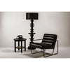 Noir Hide Away Side Table, Charcoal Black - Mindi & Caning, 19.5"