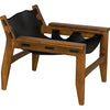 Noir Nomo Chair, Teak w/ Leather, 28" W