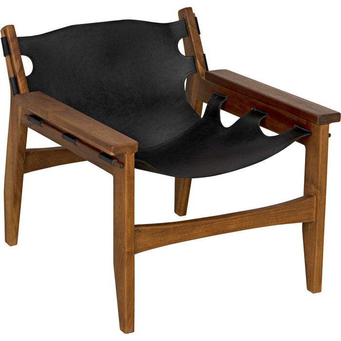 Primary vendor image of Noir Nomo Chair, Teak w/ Leather, 28" W