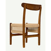 Noir Shagira Dining Chair, Teak w/ Woven Rope, 20" W