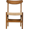 Noir Shagira Dining Chair, Teak w/ Woven Rope, 20" W