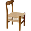 Noir Shagira Dining Chair, Teak w/ Woven Rope, 20" W