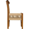 Noir Shagira Dining Chair, Teak w/ Woven Rope, 20" W