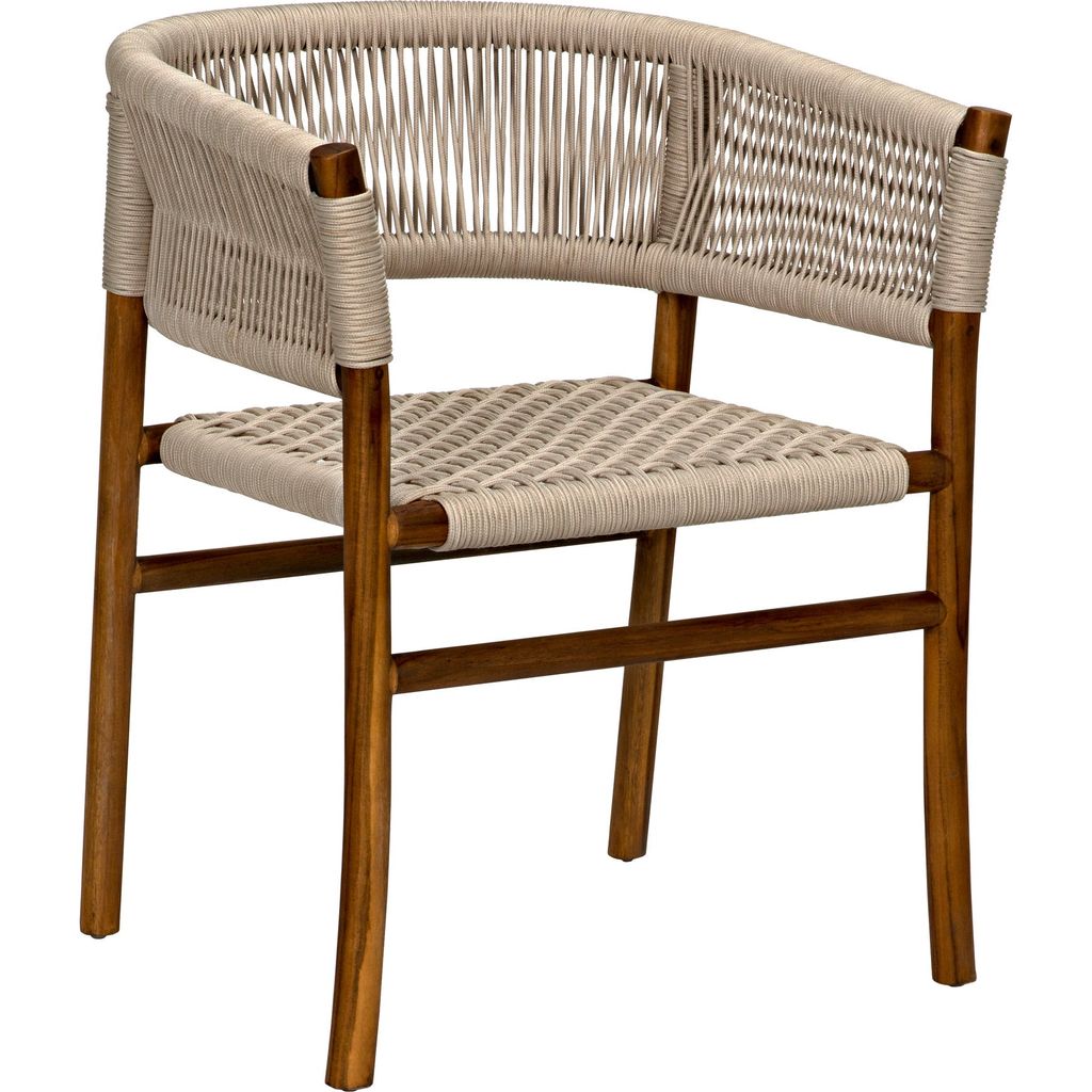 Primary vendor image of Noir Conrad Dining Chair, Teak w/ Woven Rope, 24" W