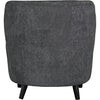 Noir Laffont Chair w/ Grey Fabric, 30" W