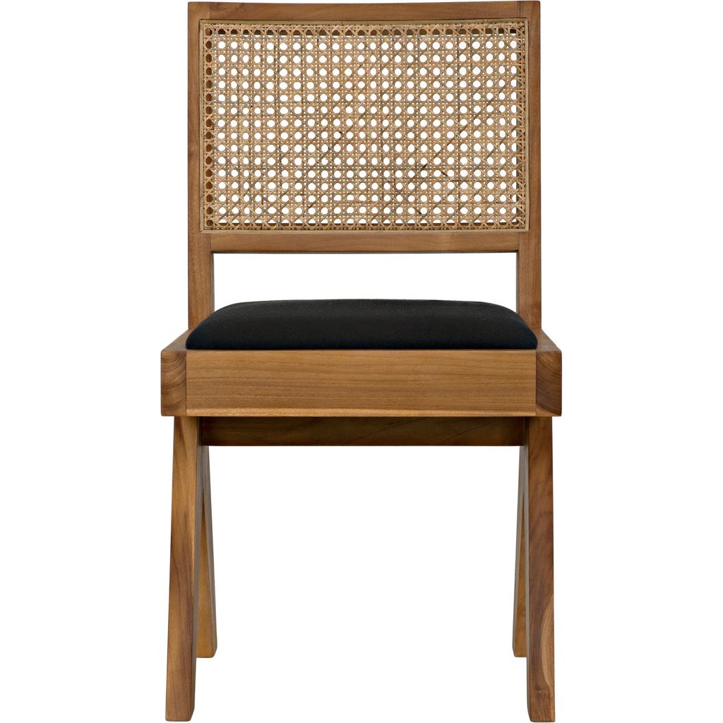 Noir Contucius Dining Chair, Teak, 18" W