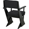 Noir Madoc Dining Arm Chair - Sungkai/Mindi, 22" W