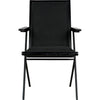 Noir Henderson Dining Chair - Sungkai/Mindi, Industrial Steel & Fabric, 21" W