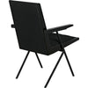 Noir Henderson Dining Chair - Sungkai/Mindi, Industrial Steel & Fabric, 21" W