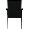 Noir Henderson Dining Chair - Sungkai/Mindi, Industrial Steel & Fabric, 21" W