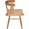 Noir Knox Dining Chair - Teak & Rope, 19" W