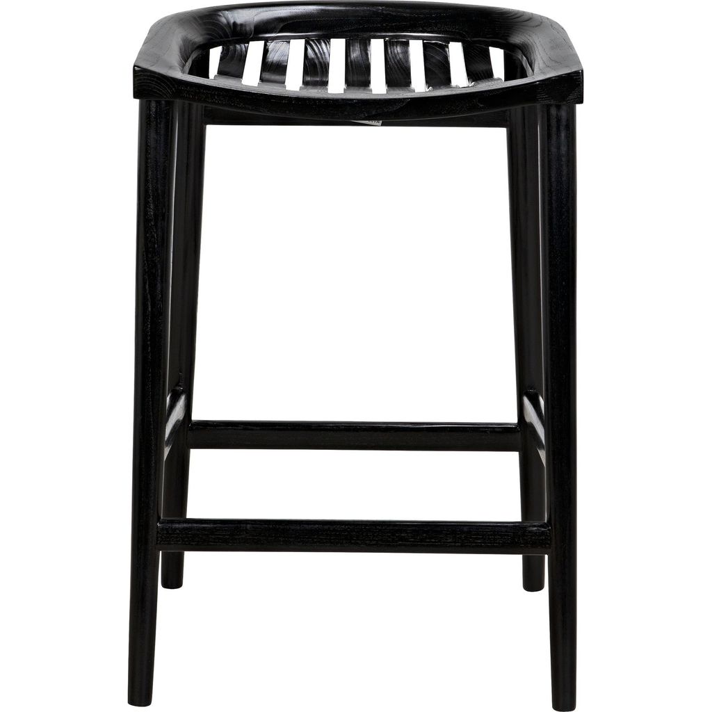 Noir Ronald Counter Stool - Sungkai/Mindi, 18" W