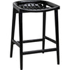 Noir Ronald Counter Stool - Sungkai/Mindi, 18" W