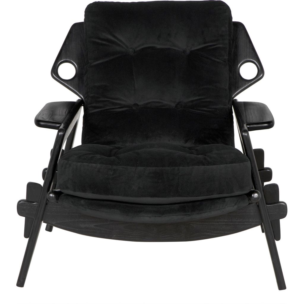 Noir Pax Chair w/ cFc Performance Velvet Upholstery, 38" W