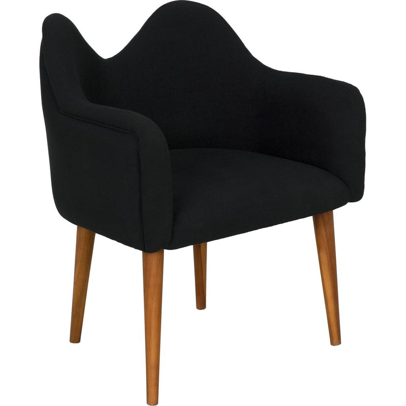 Primary vendor image of Noir Cornelia Chair - Teak & Black Cotton, 24