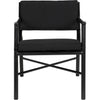 Noir Camworth Dining Chair - Mindi & Black Cotton, 23" W