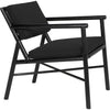 Noir Camworth Dining Chair - Mindi & Black Cotton, 23" W