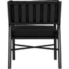 Noir Camworth Dining Chair - Mindi & Black Cotton, 23" W