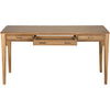 Noir Ambrose Desk, Bleached Teak, 60" W