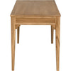 Noir Ambrose Desk, Bleached Teak, 60" W